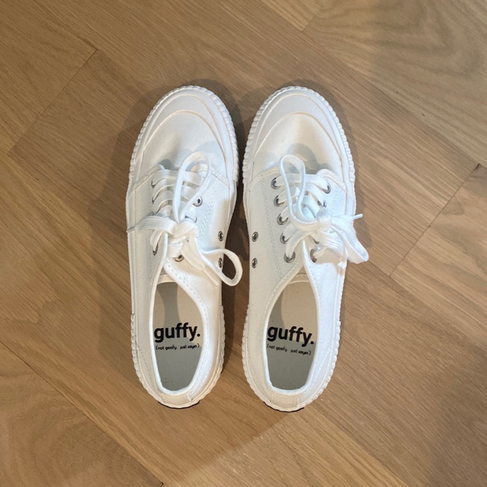 Guffy brand white sneakers size 8.5
